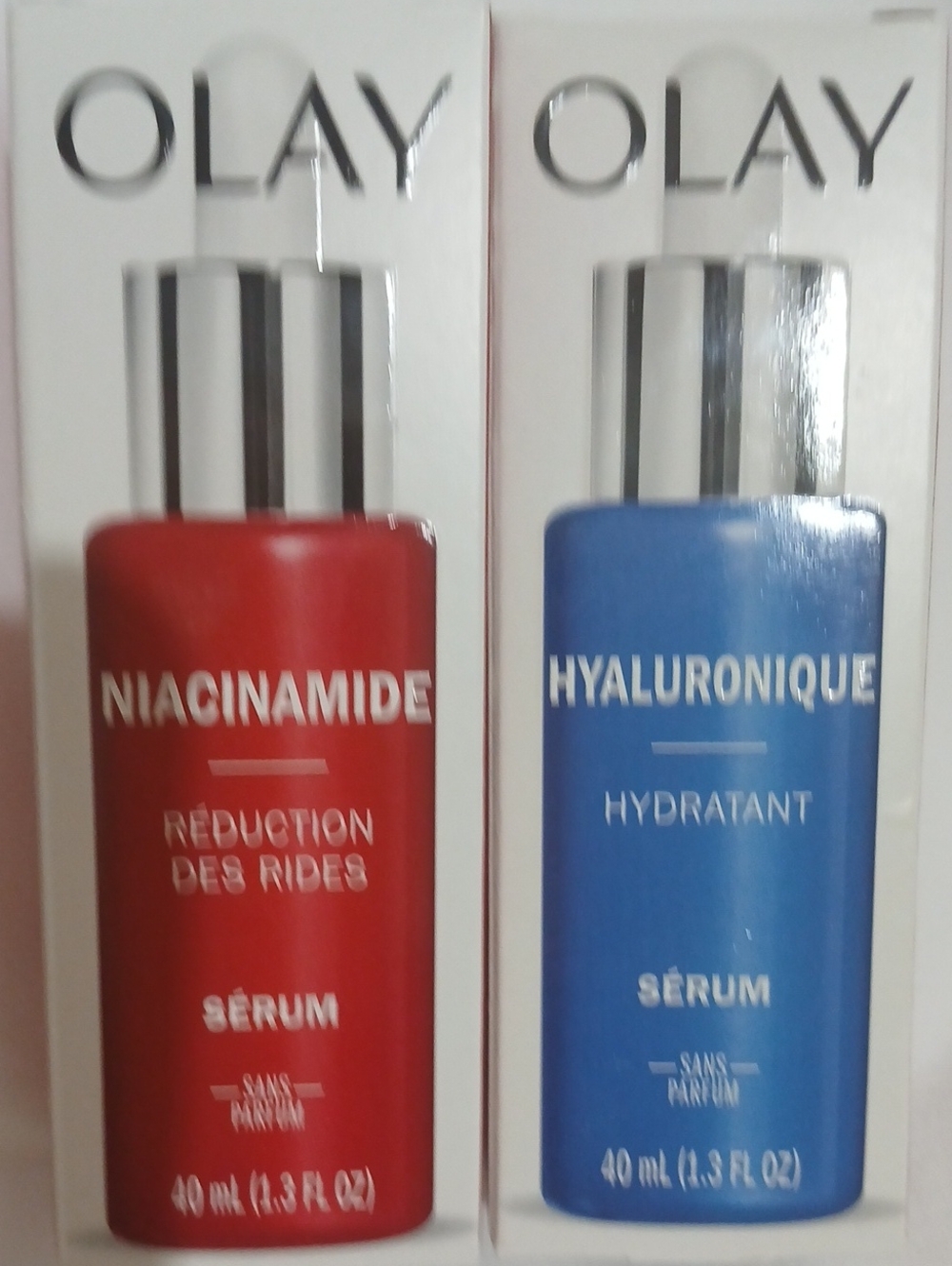 OLAY Niacinamide & Hyaluronique Serum Duo - Red & Blue